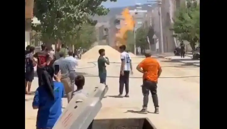 Kilis'te Doğalgaz Borusu Patladı: Şehirde Panik ve Tedirginlik Hüküm Sürdü