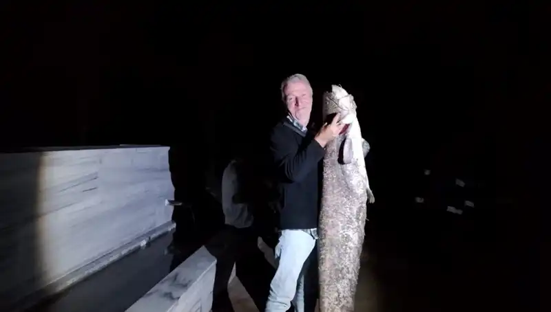 Barajda Oltasına Takılan Dev Balık: Tam 40 Kilo Ağırlığında!