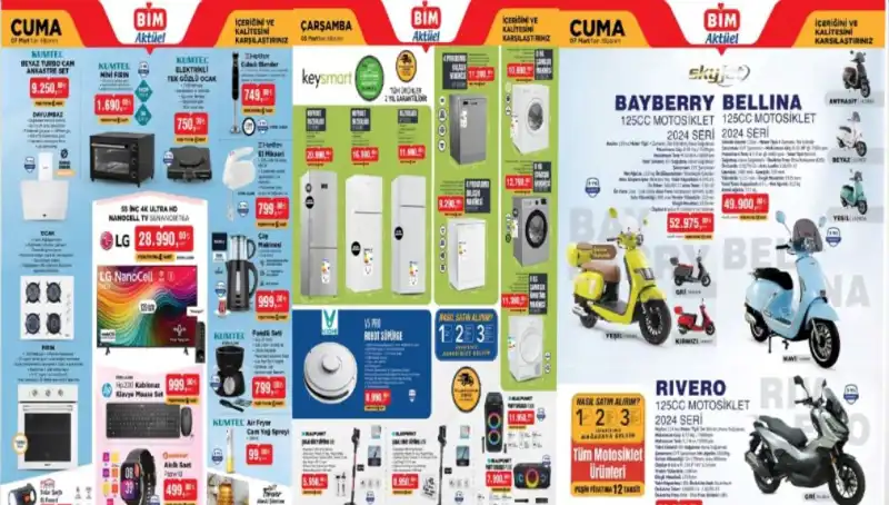 BİM’de Yine Büyük Tasarruf Fırsatları: 4-7 Mart Aktüel Ürünler Kataloğu Yayınlandı!