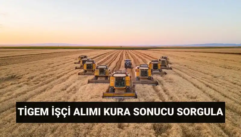 TİGEM 306 İşçi Alımı Kura Sonuçları Açıklandı! Şimdi Sorgulayın