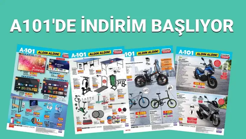 A101 12 Haziran Aktüel Kataloğu: Beyaz Eşyadan Spor Ekipmanlarına Şaşırtıcı Ürünler