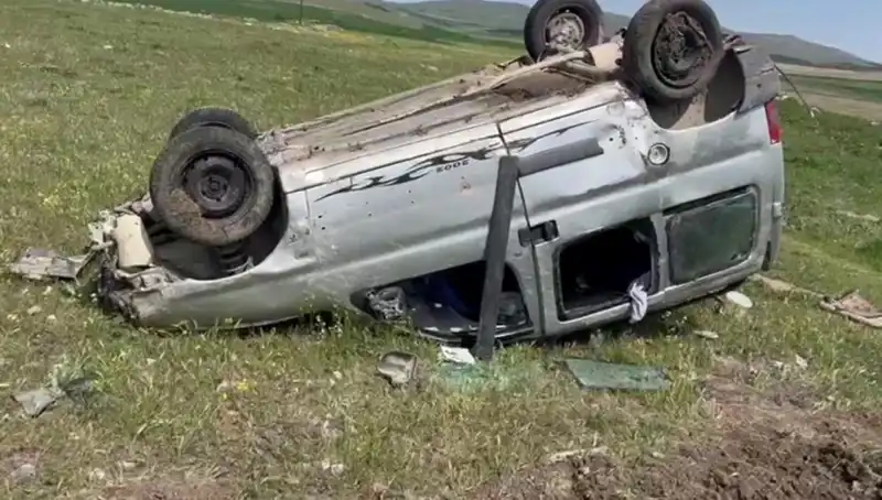 Konya'da Otomobil Takla Attı: Feci Kaza Sonrası İki Kişi Yaralandı