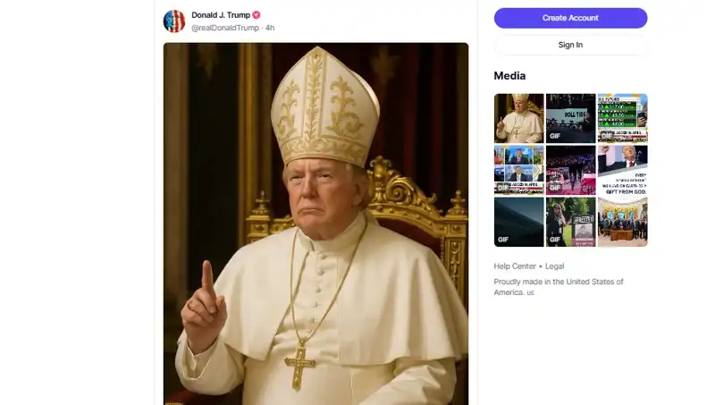 Trump, Papalık’la Oynadı: Kendine Has Bir Paylaşımda Bulundu