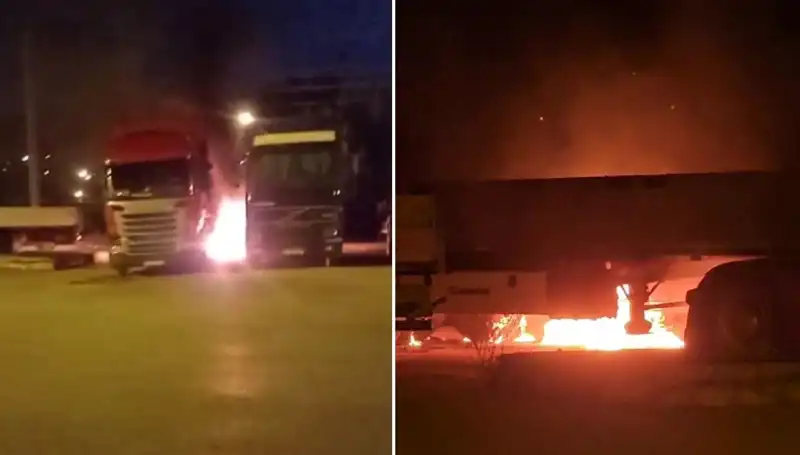 Tırların alevler içinde kül olduğu o gece: Korkunç yangının detayları ortaya çıktı