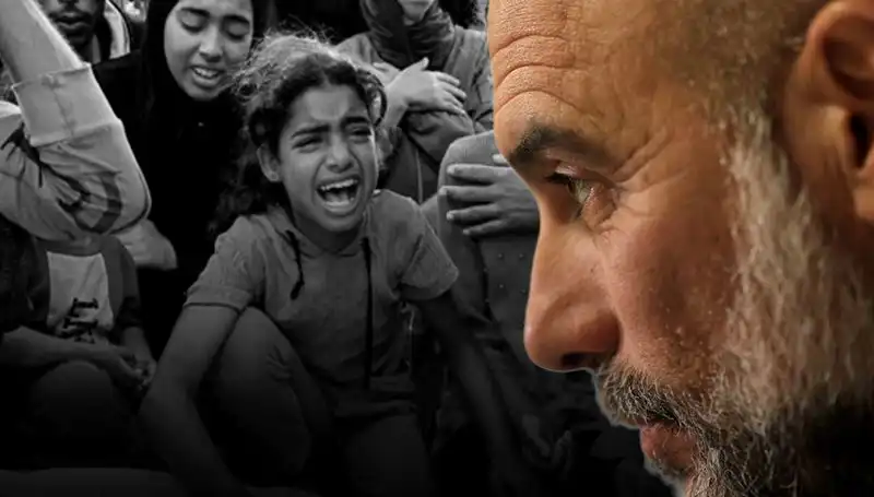Pep Guardiola'dan Gazze Üzerine Duygusal Açıklama: Acı İçimde Sıcak Dolaşıyor