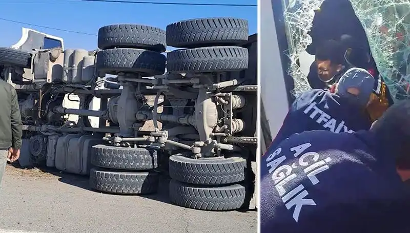 Virajı Alamayan Kamyonun Düşüşü: Şoke Eden Kaza Detayları