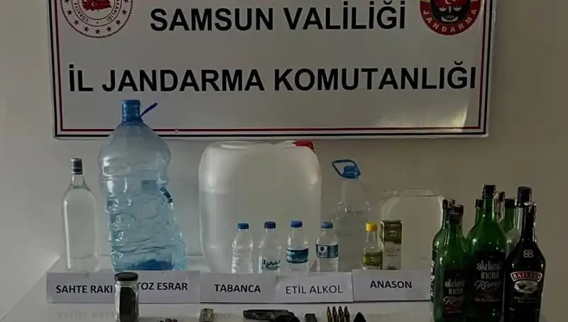 Samsun'da Korkutan Sahte İçki Operasyonu: Litrelerce Sahte İçki Ele Geçirildi!